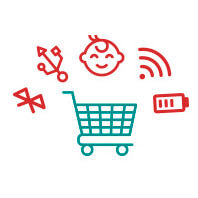 carrito de la compra personalizado icono